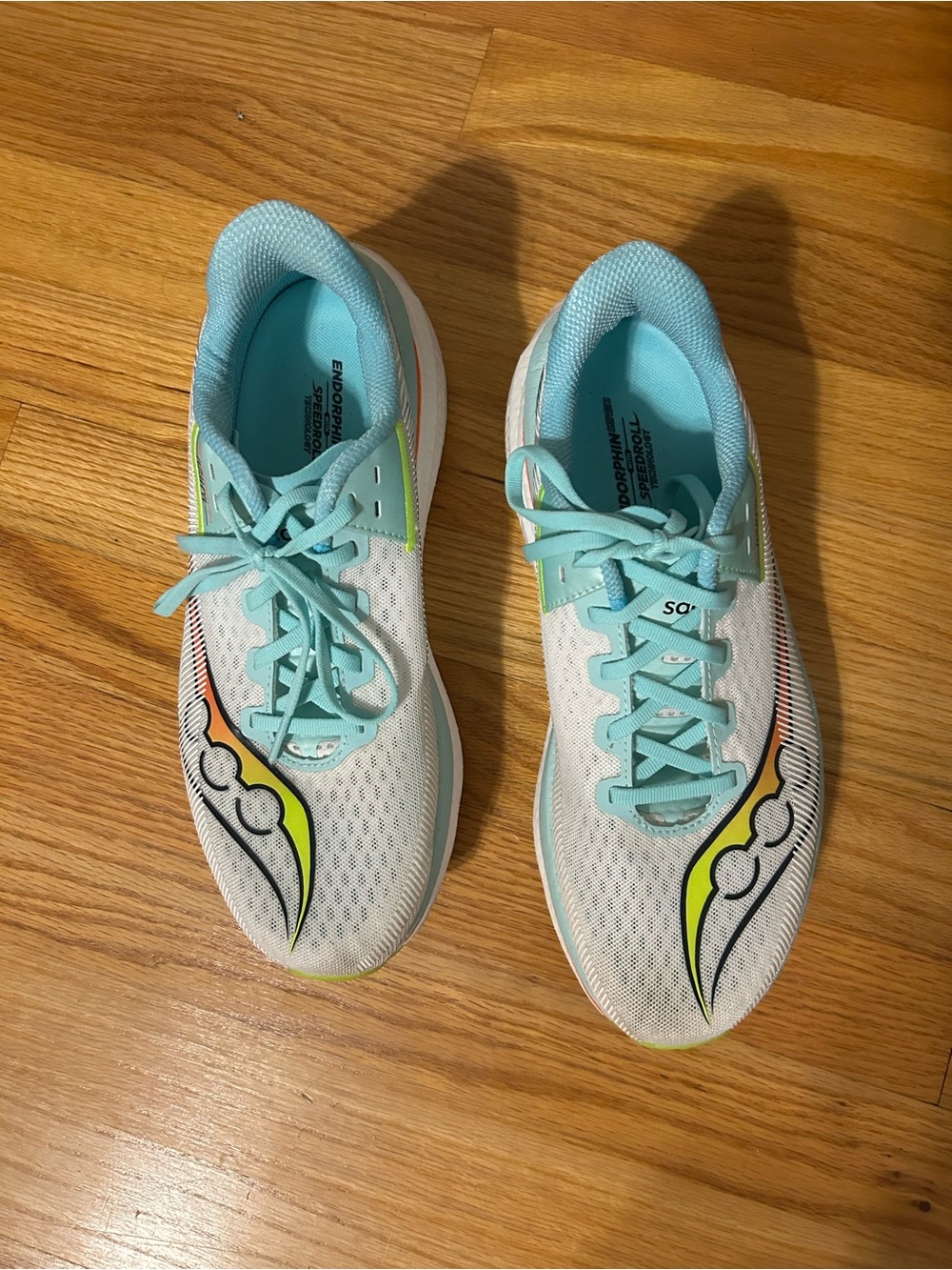 Saucony Women's Endorphin Azura Running Sneakers with Neon Accents